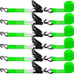 6 Pack 2 inch Ratchet Straps Heavy Duty J Hook 2 in x 15ft with Strong Ratcheting, Cargo Load Tie Down Strap 2200lbs Working Load for Trucks Green