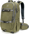 MOXULE Hunting Backpack Waterproof Pack: 25L Hunting Gear with Rain Cover,Hunting Day Pack with Rifle Bow Gun Holder (Green)