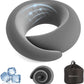 Neck Pillow for Traveling,Travel Neck Pillow for Airplanes,Portable,Smooth & Cooling Fabric,100% Pure Memory Foam,Neck Pain Relief with Breathable 360º Ergonomic Support for Long Flight(Gray)