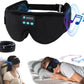 Joythink Sleep Headphones Headband Sleep Mask Eye Mask 3D Deep Bluetooth for Sleeping Blackout Washable Music Eye Cover with Speaker Microphones Black