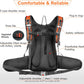 Insulated Hydration Backpack Pack with 3L BPA Free Leak Proof Water Bladder, Large Storage Lightweight Hiking Daypack with Waist Pouches & Cooler Layer, for Running, Biking, Camping, Festival - Roamly