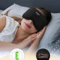 3D Contoured Sleep Mask with Bluetooth Headphones, Adjustable Blackout Sleeping Mask, Easy Installation Sleeping Headphones with Ultra-Thin Stereo Speakers for Men, Women - Black