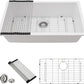 33 Granite Composite Kitchen Sink - Donsdey 33×19 Inch Undermount Kitchen Sink White Granite Quartz Composite Under Counter Single Bowl Sink Basin