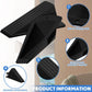 Frienda 4 Pcs Jumbo Door Stoppers Heavy Duty Door Stopper Tall up to 2inch Tall Wedge TPR Large Wedge Stackable Big Rubber Doorstop for Hotel Carpet Hardwood Concrete and Tile (Black)