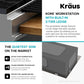 KRAUS Kore Workstation 45-inch Undermount 16 Gauge Stainless Steel Kitchen Sink, Single Bowl Kitchen Sink with Accessories, KWU120-45