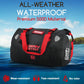 Waterproof Duffel Bag - Motorcycle Dry Bag Tail Bag with Large Storage Space, Waterproof Luggage Duffle Bags with Outer Mesh Zipper Pocket for Camping, Kayaking, Fishing & Traveling - Roamly