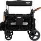 Keenz VYOO Stroller Wagon with Canopy - Foldable Design for Easy Storage, 5 Seating Positions for Kids, Enhanced Child Safety, All-Terrain Mobility, 2-Passengers, Black