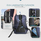 hk Laptop Backpack for Men with USB Charging Port for Business Work College Travel (Blue, 17.3 inch)