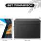 Large 22 Quart Linen Fabric Foldable Storage Bin Cube Organizer Basket with Flip-Top Lid & Handles, Clothes Blanket Box for Home, Office, Closet, Black, 4 Pack 14.6 x 9.5 x 9.5”