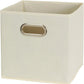Household Essentials 82-1 Foldable Fabric Storage Bins |Cubby Cubes with Handles | Natural (Pack of 36)