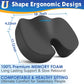 TushGuard Seat Cushion for Office Chair Memory Foam Non-Slip Cushion Back, Coccyx, Sciatica, Tailbone Pain Relief Butt Pillow for Office Chair, Car, Wheelchair, Grey, XX-Large