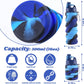 Collapsible Water Bottle for Adults, Boys, Students, Kids, Reusable Silicone Foldable Water Bottles for Travel Camping Hiking Sports,Leak-Proof Portable Sports Water Bottle (Pink & Blue)