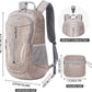 ZOMAKE 25L Ultra Lightweight Packable Backpack, Foldable Hiking Backpacks Water Resistant Small Folding Daypack for Travel(Light Gray)
