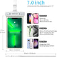 wellhouse Waterproof Phone Pouch, Waterproof Phone Case for iPhone 16 15 14 13 12 Pro Max XS Samsung, IPX8 3D Cellphone Dry Bag Beach Essentials (1 Pack - Luminous White7.0, 7 inch)