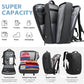 Vacuum Compression Backpack for Travel, 47L Expandable Backpack with Pump, 17 inch Laptop Backpack Luggage Flight Approved with Vacuum Compression System