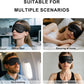 100% Mulberry Silk Sleep Mask, Ultra-Soft Light Blocking Eye Cover for Travel & Rest(Black)