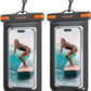Lamicall Large Size Waterproof Phone Pouch Case - [ Big Case Friendly ] for Galaxy S25 Ultra, S22 23 S24 Ultra with Case, for iPhone 16 15 14 13 12 Pro Max, Plus Mini, for 7.5" Devices, 2 Pcs