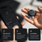 Chipolo ONE Spot - 4 Pack - Finder, Bluetooth Tracker - Works with The Apple Find My app (only for iOS) (Almost Black)