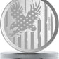 Metal Pouch Can | Metal Container | Slim EDC Pocket Tin | Airtight & Moisture-Resistant | Compact Daily Organizer | Pill Case & Travel Tin | Father’s Day Gift for Dad | (American Flag, Silver, Slim)