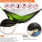 Onewind Camping Hammock with Mosquito Net for Youth Travel Hiking Backpacking Backyard Outside Patio, Sturdy Ripstop Nylon Lightweight Kids Hammock with Tree Straps and Cinch Buckles