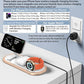 3 in 1 Fast Wireless Charger Stand for iPhone, Foldable Travel Charging Station for Magsafe for iPhone 17/Air/16/15/14/13/12 Series, Apple Watch Series, AirPods pro/2/3/4, Gifts for Women Men (Golden)