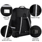 Car Seat Travel Bag,Padded Car Seats Backpack with Steel Cable Handle and Reflective Stripes, Large Durable Carseat Carrier Bag,Airport Gate Check Bag,Infant Seat Travel Bag with Shoulder Strap,Black