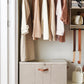 StorageWorks Shoe Organizer for Closet, Fits up to 24 Pairs, Shoe Cubby Storage Containers with Adjustable Dividers and Clear Cover, Mixing of Brown & Beige