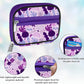 Serfeymi Weekly Travel Pill Organizer Pill Case for Purse with Removable 7 Day Pill Box, Fashionable Travel Medicine Organizer Pill Container for Medicine, Vitamin - Purple 02