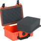 MEIJIA Portable All Weather IP67 Waterproof Protective Case, Hard Case,Camera Case With Customizable Foam,Fit Use of Drones, Cameras,Equipments, 8.12”x6.56”x 3.56” (Orange)