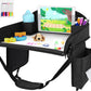 Kids Travel Tray for Car Seat, Toddler Road Trip Essentials With Drawing Kit, Travel Activities Must Haves (Black)