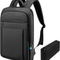 Backpack for Men Women Lightweight Business Laptop Backpack for 15.6 Inch Computer Bag Slim Anti-Theft Backpack for Commuting Work Office College Travel (with a Small Bag) Black