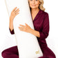 Royal Therapy Long Body Pillow – Full Body Pillow for Adults and Side Sleepers – Long Pillow for Bed with Cooling Memory Foam – Adjustable Firm Long Pillow for Back Pain, Hugging & Sleep Support