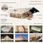 Inflatable Camping Tents 8-10 Person,129 Square Feets Large Inflatable Camping Tent with Stove Jack,Blow up Tent with Mesh Windows & Pump