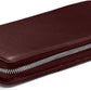 Leatherology Bordeaux Travel Zip Organizer Wallet, Passport Holder, RFID Available, Full Grain Leather