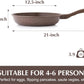 SENSARTE Nonstick Frying Pan Skillet, Omelette Pan, Healthy Stone Cookware Chef's Pan, PFOA Free, Toffee Brown (12.5 Inch)