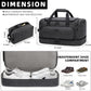 ZOMFELT Duffle Bag for travel, 40L Canvas Travel Duffel Bags for Men Women, Water Resistant Overnight Weekender Bag with Toiletry Bag & Shoe Compartment, Carry on Luggage Bag for Travel, Gym, Black - Roamly