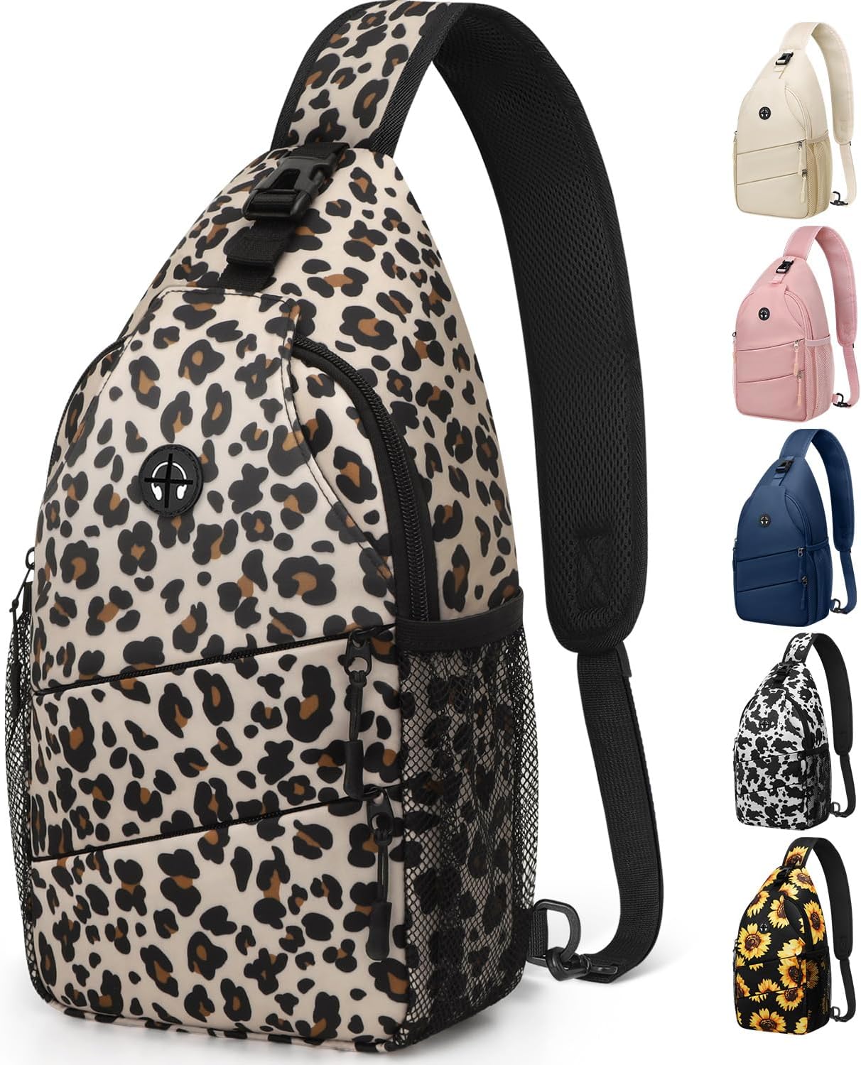 Crossbody Bags for Women Men Trendy Sling Bag Bakpack Casual Chest Bag with Convertible Shoulder Strap