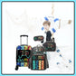 Kid’s Luggage Set 5 Piece Suitcase Set 16’’ Hardside Luggage with Spinner Wheels Girls Boys Carry on Luggage Travel Rolling Luggage Airline Approved
