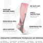 Kickticks 4 Pairs Compression Socks for Woman & Man Unisex 20-30mmHg Knee high Plus Size Wide Calves for Flying Running…