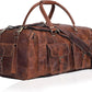 Large duffel bags for men holdall leather travel bag overnight gym sports weekend bag - Roamly