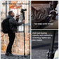 COMAN One-Click Lifting Carbon Fiber Monopod, 69‘’ Camera Monopod with Feet, Lightweight Travel Tripod with Quick Release Plate for Camera, DSLR, Camcorder, Max Load 22lbs/10kg (M1ProV5)