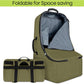 Padded Car Seat Travel Bag for Airplane, Heavy Duty Backpack for Air Travel, Water-Resistant Carrier with Shoulder Strap, Fits Most Car Seats (Green)