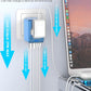 Universal Travel Adapter Offers 6.0A 3X 3.0A USB-C Ports, 2X 2.4A USB-A Ports and Multi AC Outlet, International Power Plug Adapter Worldwide Travel Charger for EU USA UK AUS (Blue)