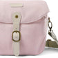 BAGSMART Camera Bag, SLR DSLR Canvas Crossbody Camera Case, Compact Camera Shoulder Bag with Rain Cover for Women and Men, Pink