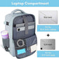 Taygeer Carry On Backpack, 35l Travel Backpack for Women Airline Approved, Cute Underseat Personal Item Travel Bag With Shoe Compartment, Casual Daypack Gifts for Friend Hiking Outdoor Weekend,Blue