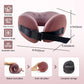 SPRFUFLY Travel Pillow/Neck Brace - 100% Memory Foam Neck Pillow for Sleeping, Airplane Pillow with Sleep Mask & Earplugs, Travel Essentials Neck Brace Pillow for Airplane, Car, Office & Home(Pink)