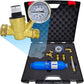 RV Water Pressure Regulator Kit, with Inline Water Filter, Lead-Free Brass Accessories, Leak Repair Kit, and All-in-One Suitcase, Complete Drinking Water Kit for RVs and Campers.