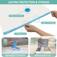 Travel Vacuum Bags with Electric Pump, 8 Pack Vacuum Travel Bags for Luggage and Suitcase, Vacuum Seal Space Saver Compression for Clothes Clothing