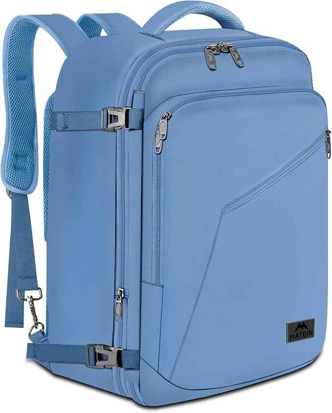 MATEIN Cute Backpack for Women, Nurses Teacher, Expandable Water Resistant Carry on Backpacks for Business Trip, 45L Rucksack for Traveler Outdoor Sports, Gift for Traveling