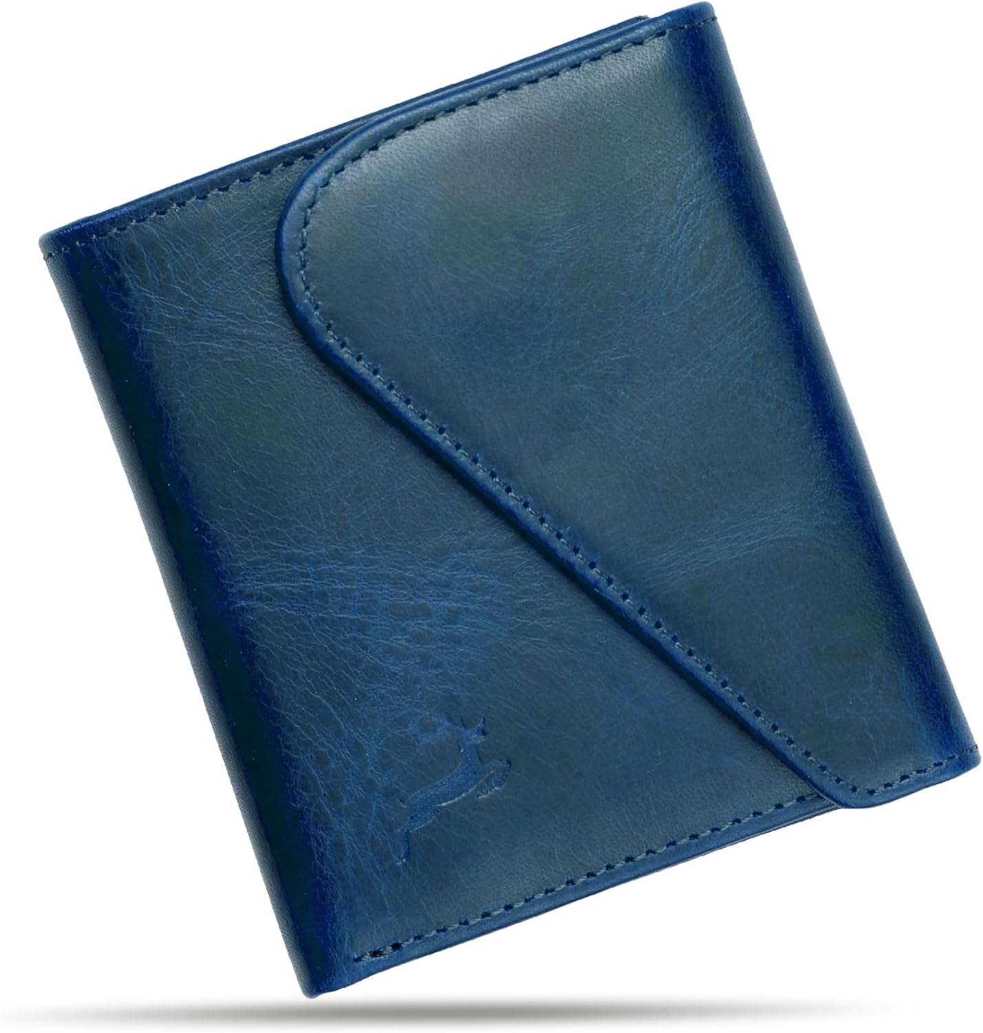 Leather RFID Wallet for Men, Slim Leather Mens Wallet, Handcraft Men's Wallets, Card Cases & Money Organizers, Magnetic Closure Sleek RFID Blocking Thin Mens Wallets with 9-12 Card Slots & Gift Box - Roamly